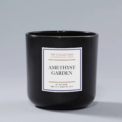 12oz Amethyst Garden Jar Candle Black/White - The Collection By Chesapeake Bay 4 12oz Amethyst Garden Jar Candle Black/White - The Collection By Chesapeake Bay - Image 2