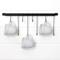 The Lakeside Collection Wall-Mounted Coffee Mug Rack -The Collective Goods GUEST 6cb3a49e 230d 4b8a ac4b 58bdf26fdd70