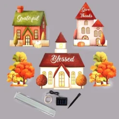 The Lakeside Collection Lighted Village Stakes - Farmhouse Holiday Decor - Set Of 5 -The Collective Goods GUEST 70b0ba6a 02a9 471c 95c4 4a6c54f45826