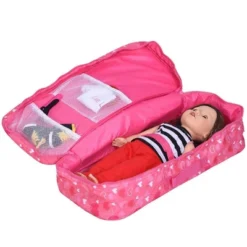The New York Doll Collection 18 Inch Doll Travel Case Suitcase Storage Bag