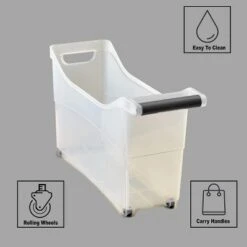 The Lakeside Collection Rolling Storage Bin With Wheels On The Bottom -The Collective Goods GUEST 7946d7e8 93c8 43c3 b976 835745d86917