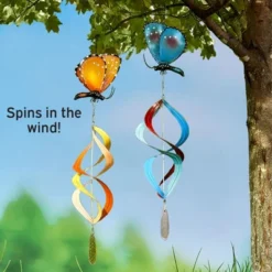 The Lakeside Collection Butterfly Wind Spinners - Orange -The Collective Goods GUEST 7d49f11f ac73 46f8 95ad 3c3eb0b07835