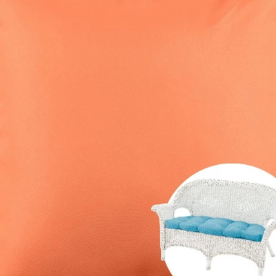 The Lakeside Collection Solid Outdoor Cushion Collection - Terr Cotta Wicker Settee 4 The Lakeside Collection Solid Outdoor Cushion Collection - Terr Cotta Wicker Settee - Image 2