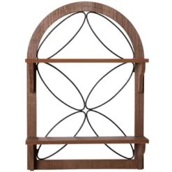 The Lakeside Collection 2-Tier Arch Wall Shelf - 2-Tier Arch Wall Shelf