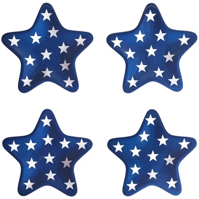 The Lakeside Collection Set Of 4 Stars And Stripes Melamine Plates - Salad 5 The Lakeside Collection Set Of 4 Stars And Stripes Melamine Plates - Salad - Image 3