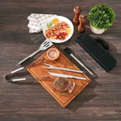 The Lakeside Collection 10-Pc. BBQ Utensil Kit -The Collective Goods GUEST 851a0431 d2c9 4d99 b5cb 2ae2b09427b1