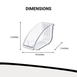 The Lakeside Collection Kitchen Storage Cabinet Pantry Countertop Organizers Clear Plastic - Verticle Plate Holder -The Collective Goods GUEST 87ac397b 7d0b 4889 b892 d5eab487d826