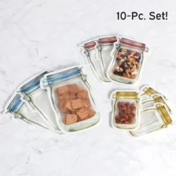 The Lakeside Collection 10-Pc. Resealable Snack Bag
