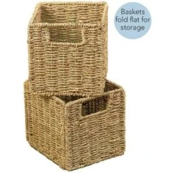The Lakeside Collection Set Of 2 Seagrass Storage Baskets -The Collective Goods GUEST 8dd179eb d6bc 45be 9f93 5f85e44cfff2