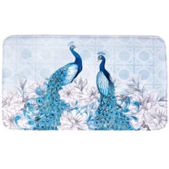 Blue Peacock Memory Foam Bath Rug 10 Blue Peacock Memory Foam Bath Rug -The Collective Goods GUEST 9226cbcf 106f 4d65 8e59 902313c9e6c8