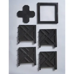 The Lakeside Collection Lattice Design Chippendale Style Planter Box - Black -The Collective Goods GUEST 953336f3 9508 411e 98fd 66bb211676f6