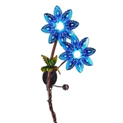 The Lakeside Collection Double Flower And Critter Garden Stake Sets
