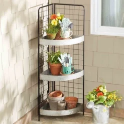 The Lakeside Collection 3-Tier Metal Corner Shelves -The Collective Goods GUEST 9df3aab8 766e 4403 95aa 117e846b6f01