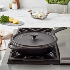 The Lakeside Collection Mason Pre Season Craft Iron Cookware - 11" Grill Pan -The Collective Goods GUEST 9ec43043 d985 4ac5 80cf eb292fc5f796