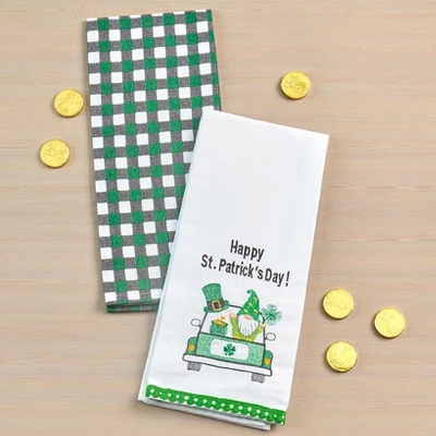 The Lakeside Collection Kitchen Towels St Patrick's Day Set Of 2 5 The Lakeside Collection Kitchen Towels St Patrick's Day Set Of 2 - Image 3