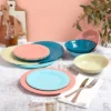 The Lakeside Collection Melamine Dinnerware Service For 4 Set Vibrant Colors 12pc Set 2 The Lakeside Collection Melamine Dinnerware Service For 4 Set Vibrant Colors 12pc Set -The Collective Goods GUEST a45fefbb cb29 46a2 9ee5 0a722d20a667