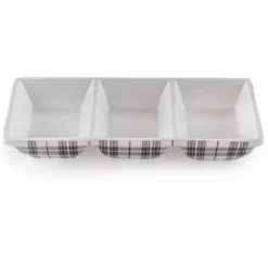 The Lakeside Collection Plaid Entertaining Collection - Condiment Tray -The Collective Goods GUEST a4b2efc8 e893 4165 aef9 f49d40612d90