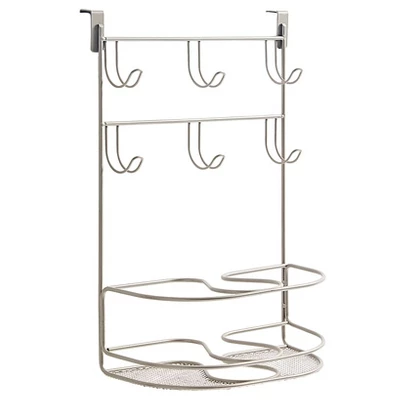 The Lakeside Collection Mybella Over-the-Cabinet Door Deluxe Tiered Styling Station 3 The Lakeside Collection Mybella Over-the-Cabinet Door Deluxe Tiered Styling Station