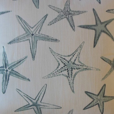 Starfish Harbor Square Throw Pillow White/Blue - Pillow Collection 3 Starfish Harbor Square Throw Pillow White/Blue - Pillow Collection