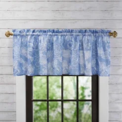 The Lakeside Collection Blue Floral Bath Collection - Valance -The Collective Goods GUEST a932a9e6 aff1 4b7f 9866 7cc0444edb01