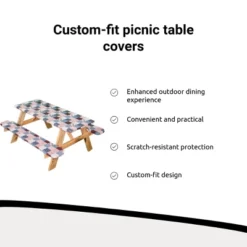 The Lakeside Collection 3-Pc. Custom-Fit Picnic Table Covers 12 The Lakeside Collection 3-Pc. Custom-Fit Picnic Table Covers -The Collective Goods GUEST a95e88b6 d9fa 4b0c 8f2c fa014adbf8ef