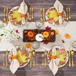 The Lakeside Collection Set Of 4 Appetizer Plates - Fall Leaves -The Collective Goods GUEST aee4b799 6005 4470 a479 60edcdb31051