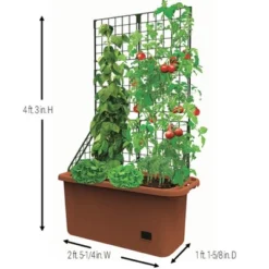 The Lakeside Collection Vegetable Planter With Wheels And Trellis - 58 Inch Self Watering -The Collective Goods GUEST b1f14336 03ae 4899 8f35 bd3d999f8526
