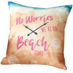 The Lakeside Collection Indoor/Outdoor Summer Fun Pillow - On Beach Time -The Collective Goods GUEST b3dfb0cf 01eb 49bb 9d4d ad26f65ae452