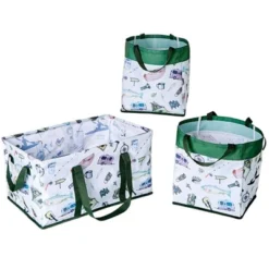 The Lakeside Collection Everyday Storage Bin Set 3 Pc. - Gone Fishing -The Collective Goods GUEST b8268829 51fc 4cf0 b0b4 352ea9e9c9a8
