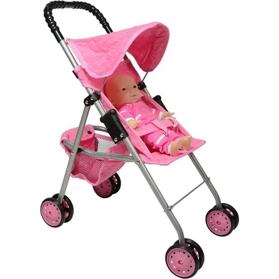 The New York Doll Collection Baby Doll Stroller - My First Toy Stroller For Kids 8 The New York Doll Collection Baby Doll Stroller - My First Toy Stroller For Kids - Image 6