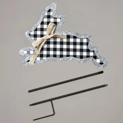 The Lakeside Collection Galvanized Gingham Bunny Stakes -The Collective Goods GUEST c0fbac6b 6dc1 4a93 a0ab 9abf99cc94ab