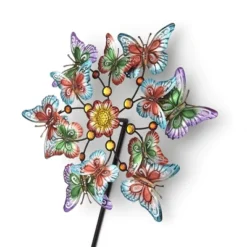 The Lakeside Collection Windspinner Stakes Garden Metallic Butterfly Ladybug And Hummingbird - Butterfly -The Collective Goods GUEST c4e97d0a 8f03 4b73 a3fa 273511f4097a
