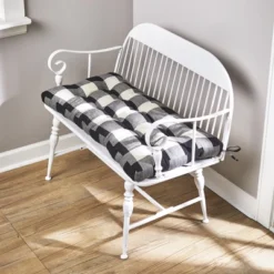 The Lakeside Collection Buffalo Check Bench Cushions