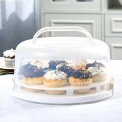 The Lakeside Collection 2-In-1 Round Cake Carrier -The Collective Goods GUEST c6091241 b1e2 4dc8 9df6 f5aa74b05949