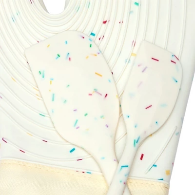 The Lakeside Collection Glove And Spatula Baking Set Silicone Confetti Print 4 The Lakeside Collection Glove And Spatula Baking Set Silicone Confetti Print - Image 2