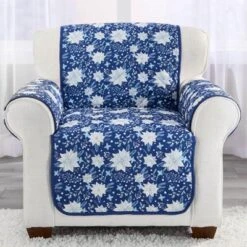 The Lakeside Collection Christmas Blue Floral Accent Pillow Or Furniture Protectors -The Collective Goods GUEST d5c2c5a7 ce71 41d4 a1fc df51b79c21dd