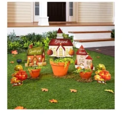 The Lakeside Collection Lighted Village Stakes - Farmhouse Holiday Decor - Set Of 5 -The Collective Goods GUEST d5e9d300 fe72 4401 9550 40535ac9936f