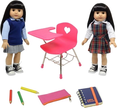 The New York Doll Collection 18 Inch School Desk 3 The New York Doll Collection 18 Inch School Desk