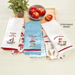 The Lakeside Collection Set Of 2 Spring Mushroom Embroidered Kitchen Towels - Happy Place Garden 12 The Lakeside Collection Set Of 2 Spring Mushroom Embroidered Kitchen Towels - Happy Place Garden -The Collective Goods GUEST d74d2a76 c13d 4280 a30e 8dc5e77cb2a9