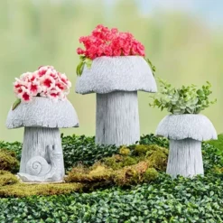 The Lakeside Collection Mushroom Planter Gray Large Medium Or Small Garden 13 The Lakeside Collection Mushroom Planter Gray Large Medium Or Small Garden -The Collective Goods GUEST e2361440 e751 44f2 baa6 600762c5b127