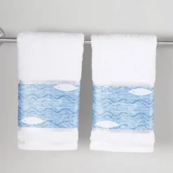 The Lakeside Collection Bluefin Bay Bathroom Collection - Set Of 2 Hand Towels 8 The Lakeside Collection Bluefin Bay Bathroom Collection - Set Of 2 Hand Towels -The Collective Goods GUEST e239100d 5b87 4dfe a27b ac7c459651e4