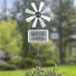 The Lakeside Collection Farm Wind Spinner Stake -The Collective Goods GUEST e55b2d17 22c4 47ce a3eb 9385f0bfb1aa