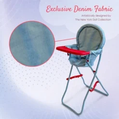 The New York Doll Collection 18 Inch Doll High Chair -The Collective Goods GUEST e6a0b55d a4c0 46e8 a26a 4d4a77d47d57