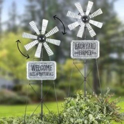 The Lakeside Collection Farm Wind Spinner Stake -The Collective Goods GUEST e7628683 9e93 43c1 8eea e5fdeab5f02e