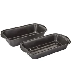 The Lakeside Collection Nonstick Meatloaf Pan With Drain Tray Reduce Fat
