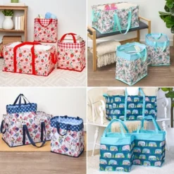 The Lakeside Collection Everyday Storage Bin Set 3 Pc. - Strawberry Field 9 The Lakeside Collection Everyday Storage Bin Set 3 Pc. - Strawberry Field -The Collective Goods GUEST e97c871e a14b 4e71 b12d 888661991d3f