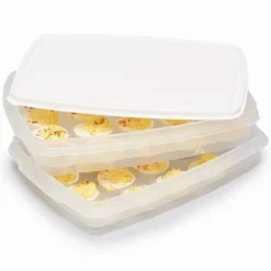 The Lakeside Collection Food Storage Container For Deviled Eggs - 2-Tiers -The Collective Goods GUEST ebf184c8 9a50 48cc bdbf b0a23398268a