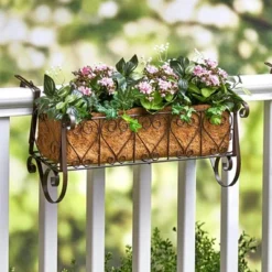 The Lakeside Collection Decorative Rail Or Fence Planters -The Collective Goods GUEST ecc05e30 d97d 4fb1 a0a8 d831347df067