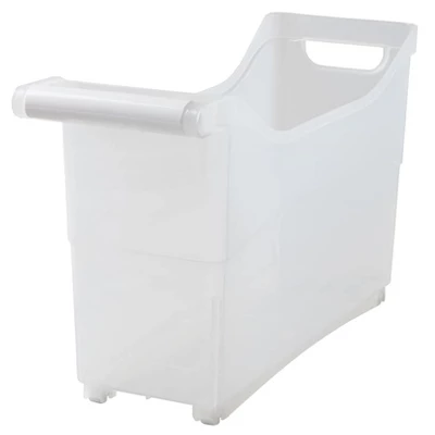 The Lakeside Collection Plastic Storage Bin With White Handle And Rolling Wheels For Kitchen, Pantry, Craft, Office Or Toy Organization 9 The Lakeside Collection Plastic Storage Bin With White Handle And Rolling Wheels For Kitchen, Pantry, Craft, Office Or Toy Organization - Image 7