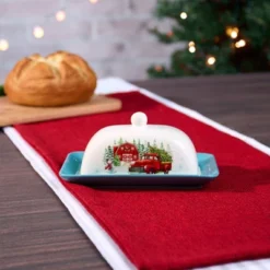 The Lakeside Collection Winter In The Country Tabletop Collection - Butter Dish